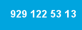 929 122 53 13 929 122 53 13